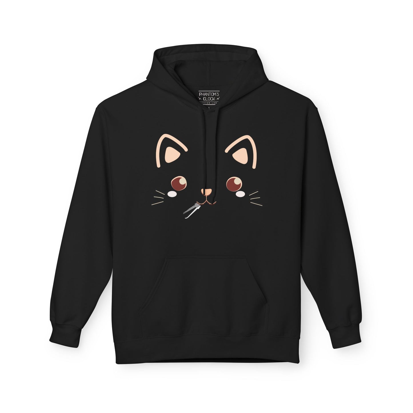 Kawaii Cat Lockpick Graphic Hoodie | Unisex Midweight Softstyle Fleece