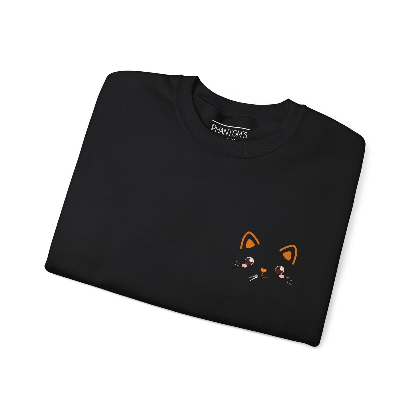 Kawaii Guilty Taco Cat - Front and Back Design Graphic Pullover | Unisex Heavy Blend™ Crewneck Sweatshirt
