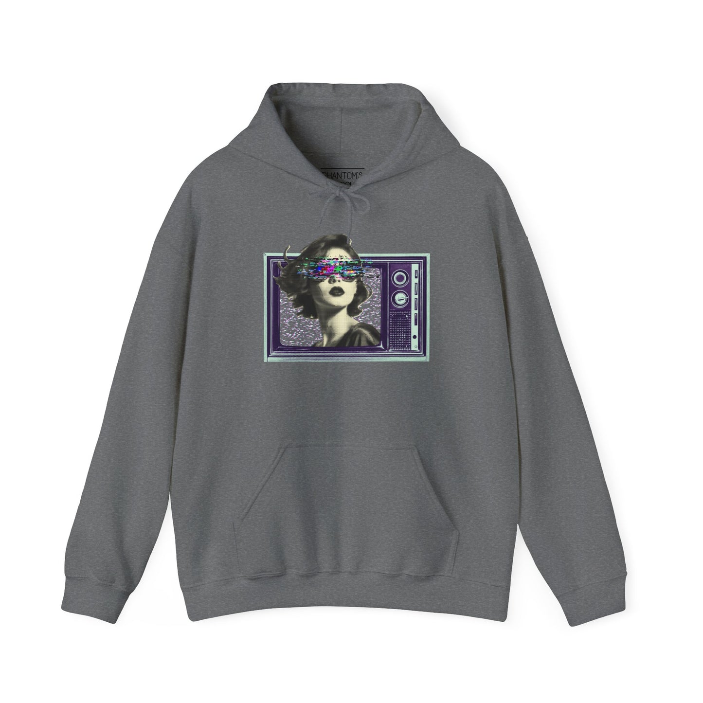 Retro TV Static Hoodie | Unisex Heavy Blend™ Hooded Sweatshirt