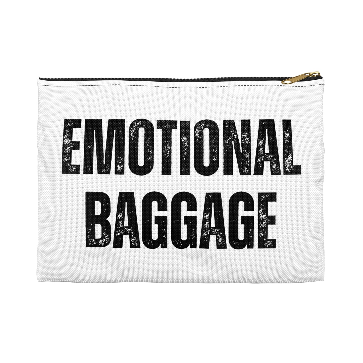 Zipper Pouch - 'Emotional Baggage' Trippy Checkerboard Eye Design