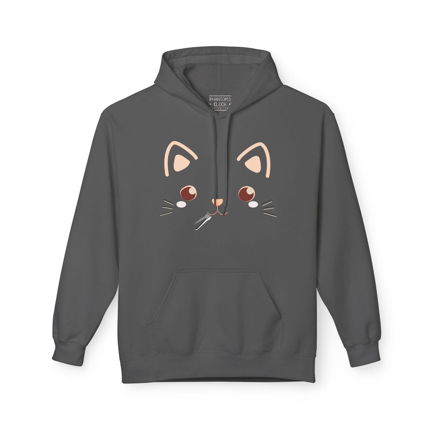 Kawaii Cat Lockpick Graphic Hoodie | Unisex Midweight Softstyle Fleece