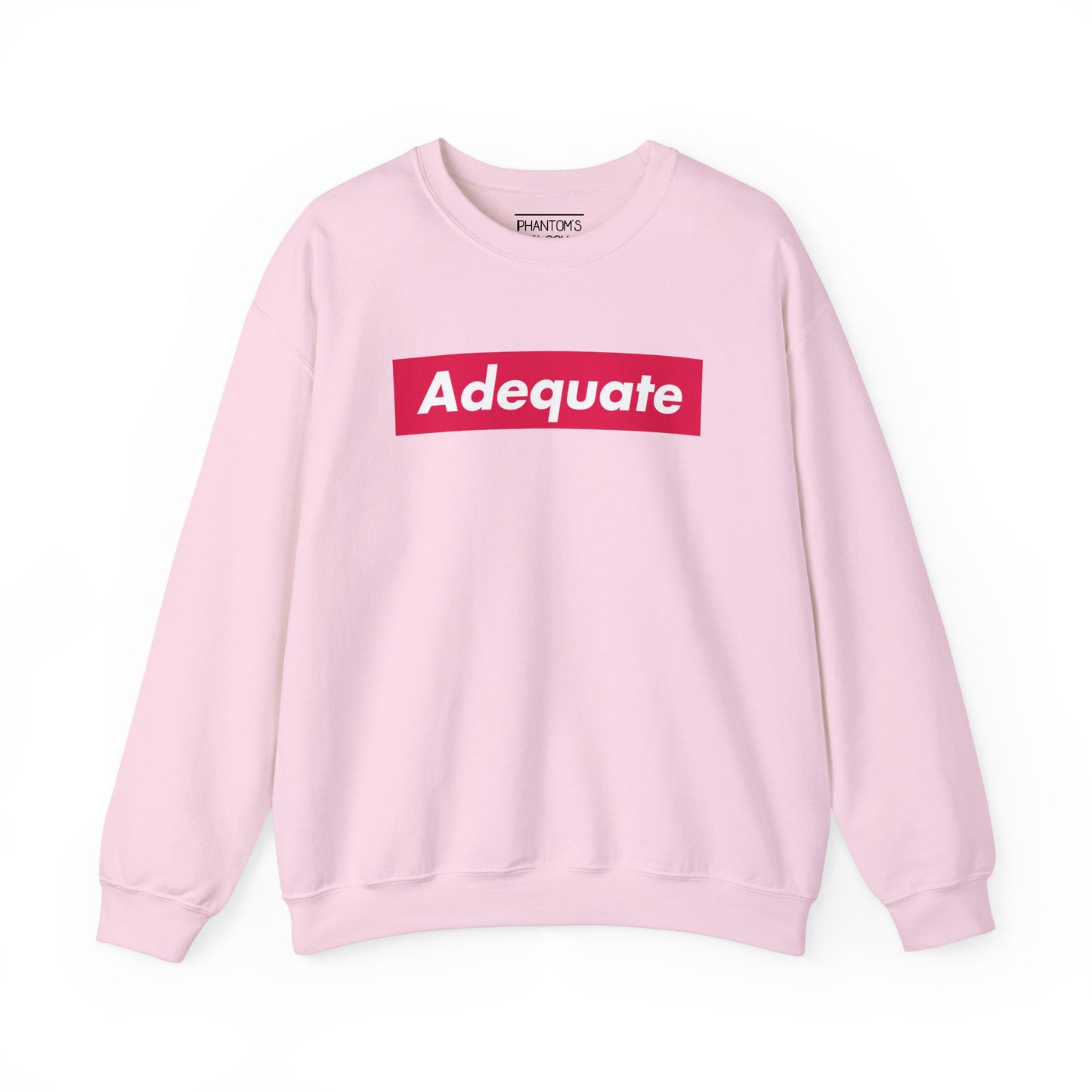 Adequate Parody Checkerboard Front and Back Graphic Pullover | Unisex Heavy Blend™ Crewneck Sweatshirt