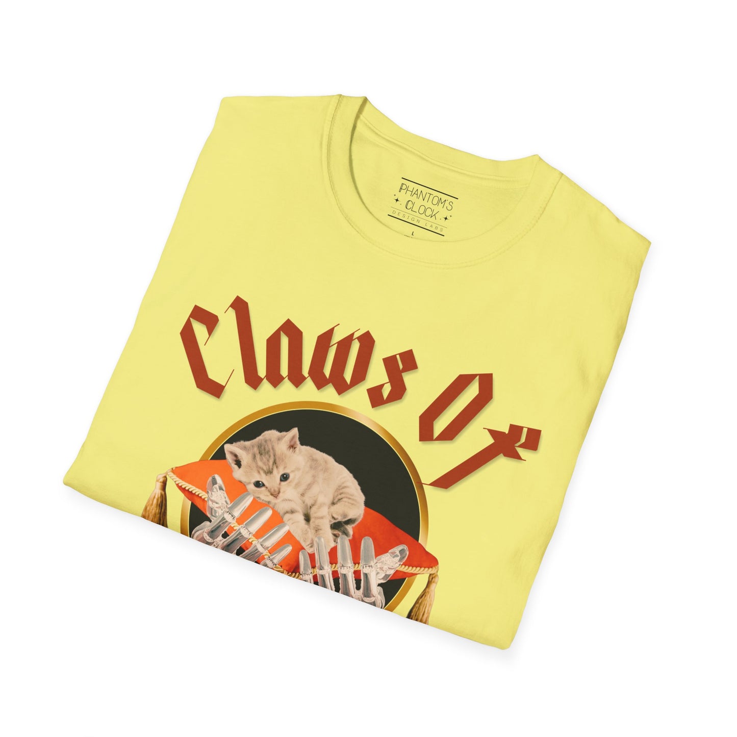 Heavy Metal Kitten Graphic Tee-Claws of Vengeance | Unisex Softstyle T-Shirt