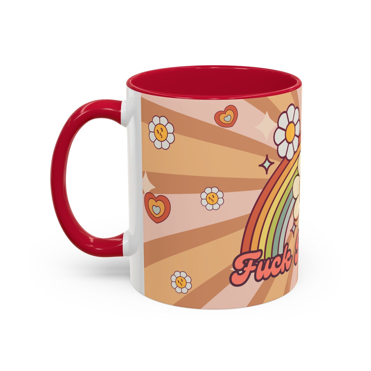 F*ck Trump Retro Rainbow Mug (11oz, 15oz)