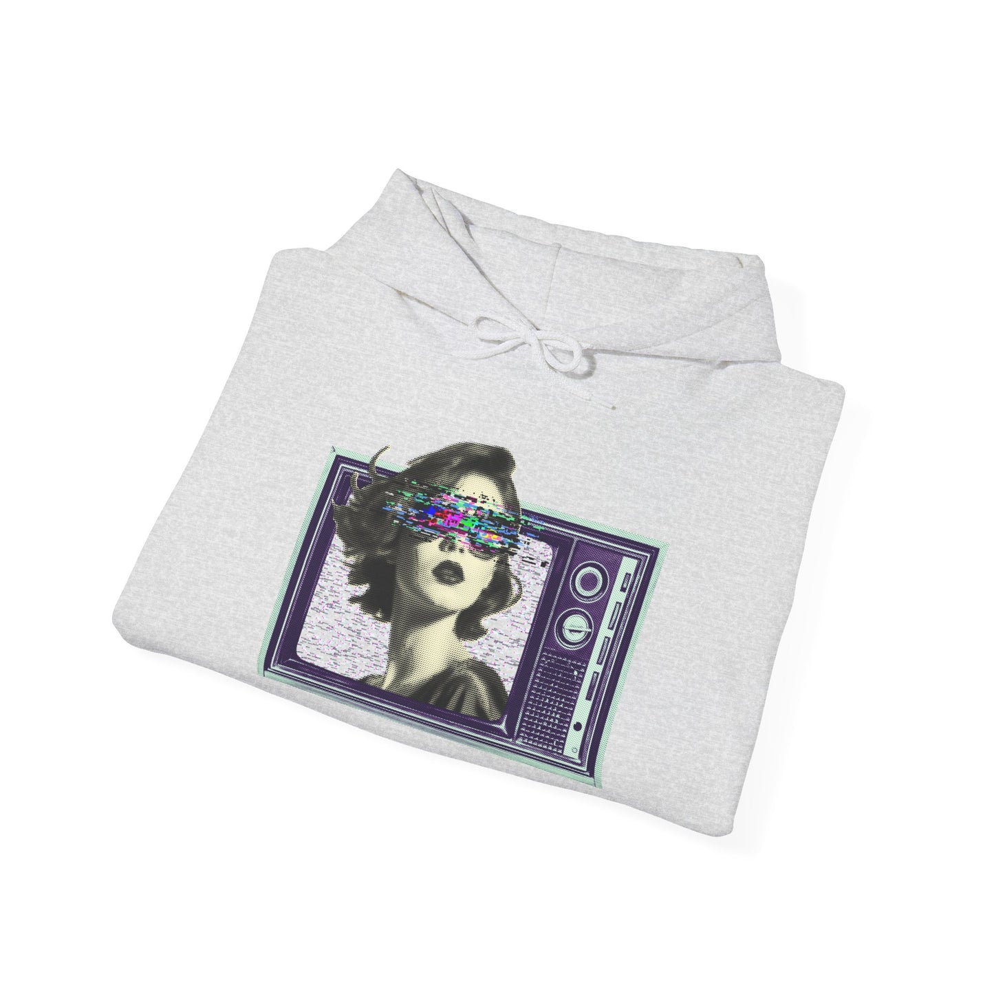 Retro TV Static Hoodie | Unisex Heavy Blend™ Hooded Sweatshirt