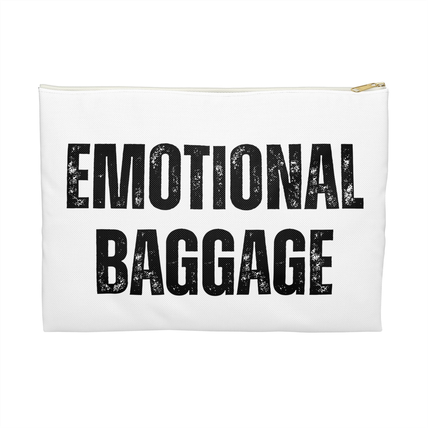 Zipper Pouch - 'Emotional Baggage' Trippy Checkerboard Eye Design