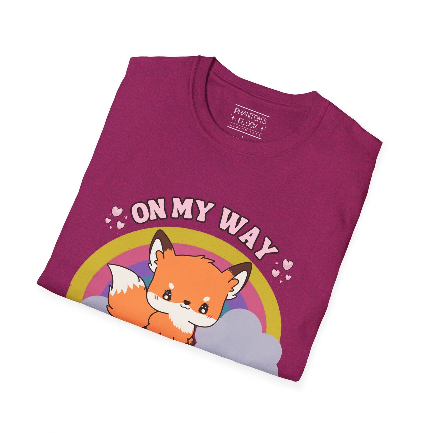 Kawaii Sly Fox Funny Graphic Tee | Unisex Softstyle T-Shirt