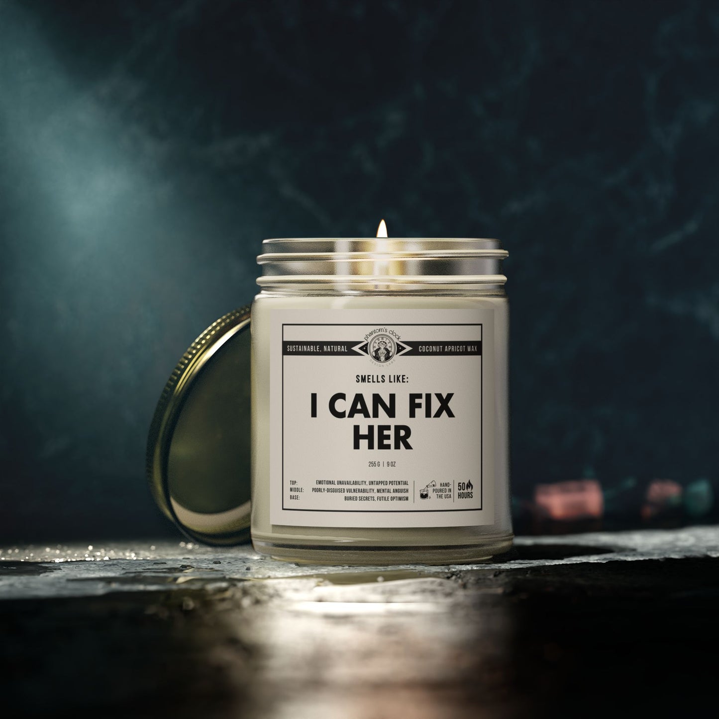 I Can Fix Her | Scented Coconut Apricot Wax Candle 9oz