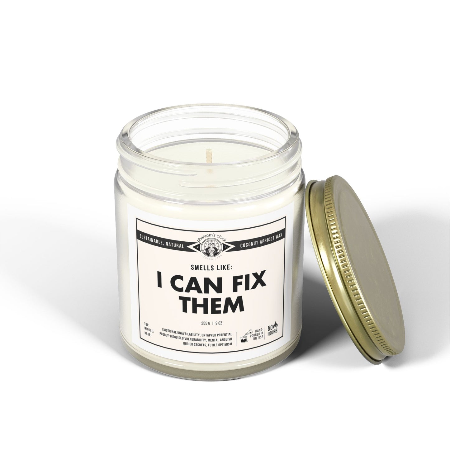 I Can Fix Them | Scented Coconut Apricot Wax Candle 9oz