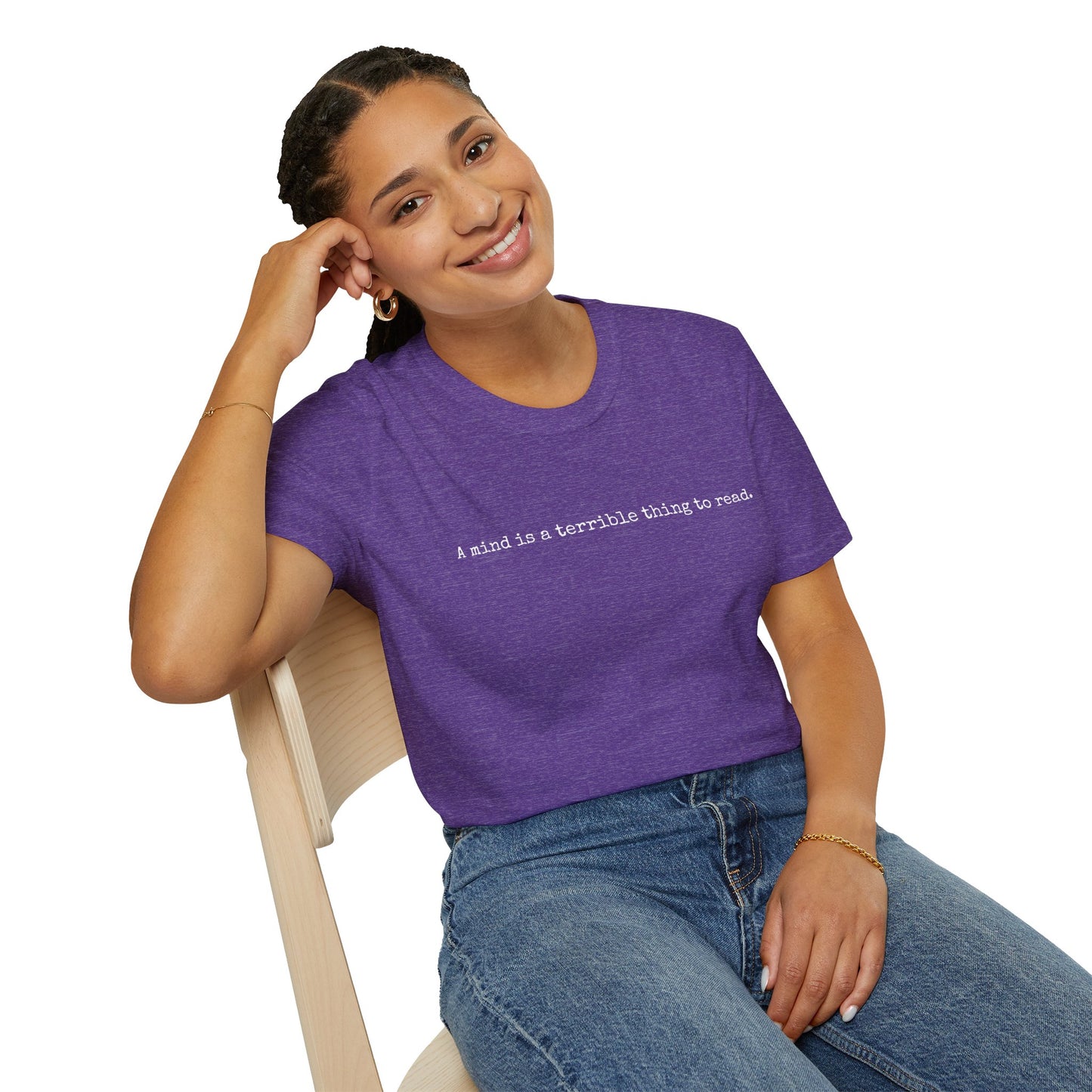 A Mind is a Terrible Thing to Read Graphic Tee | Unisex Softstyle T-Shirt