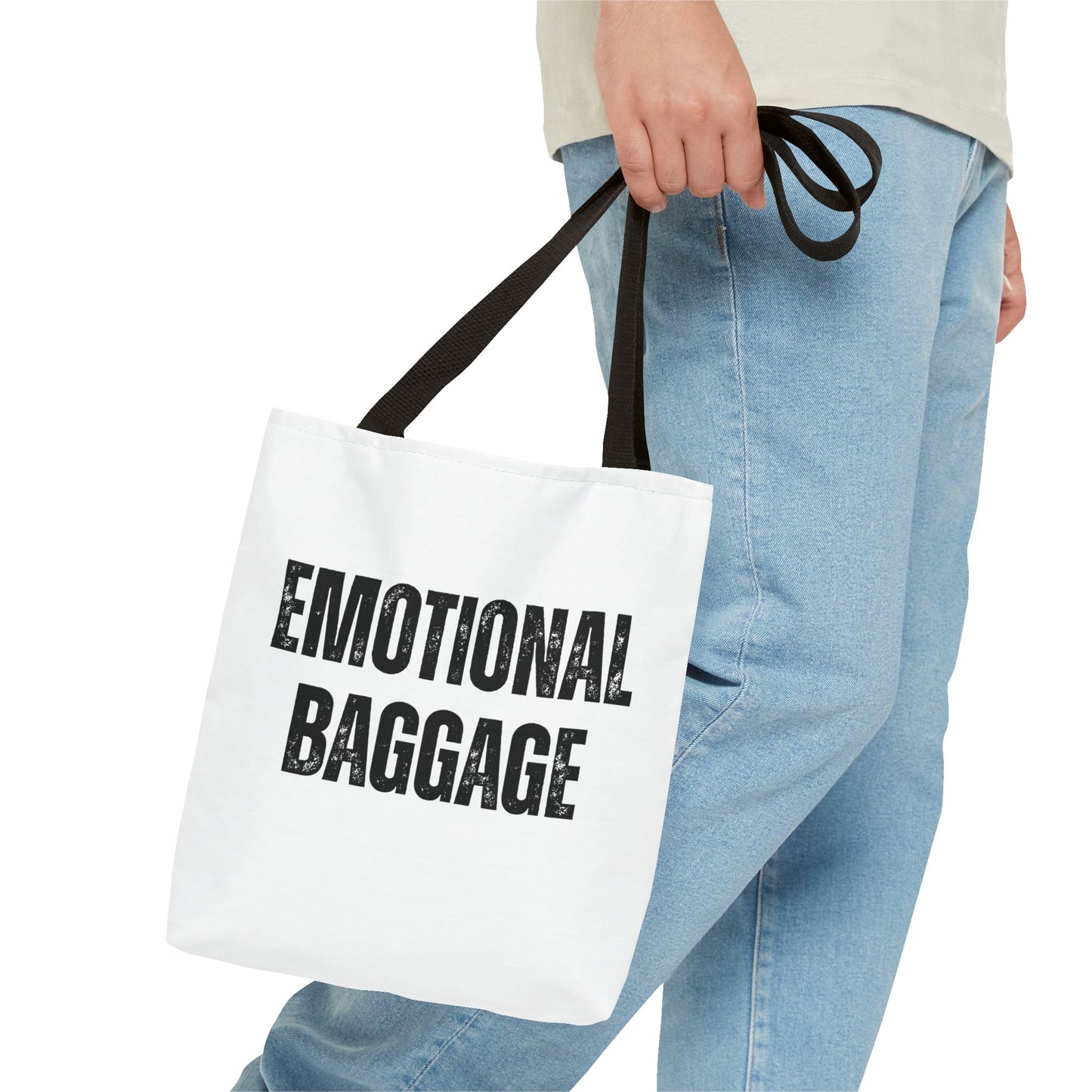 Canvas Tote - Emotional Baggage Trippy Checkerboard Design