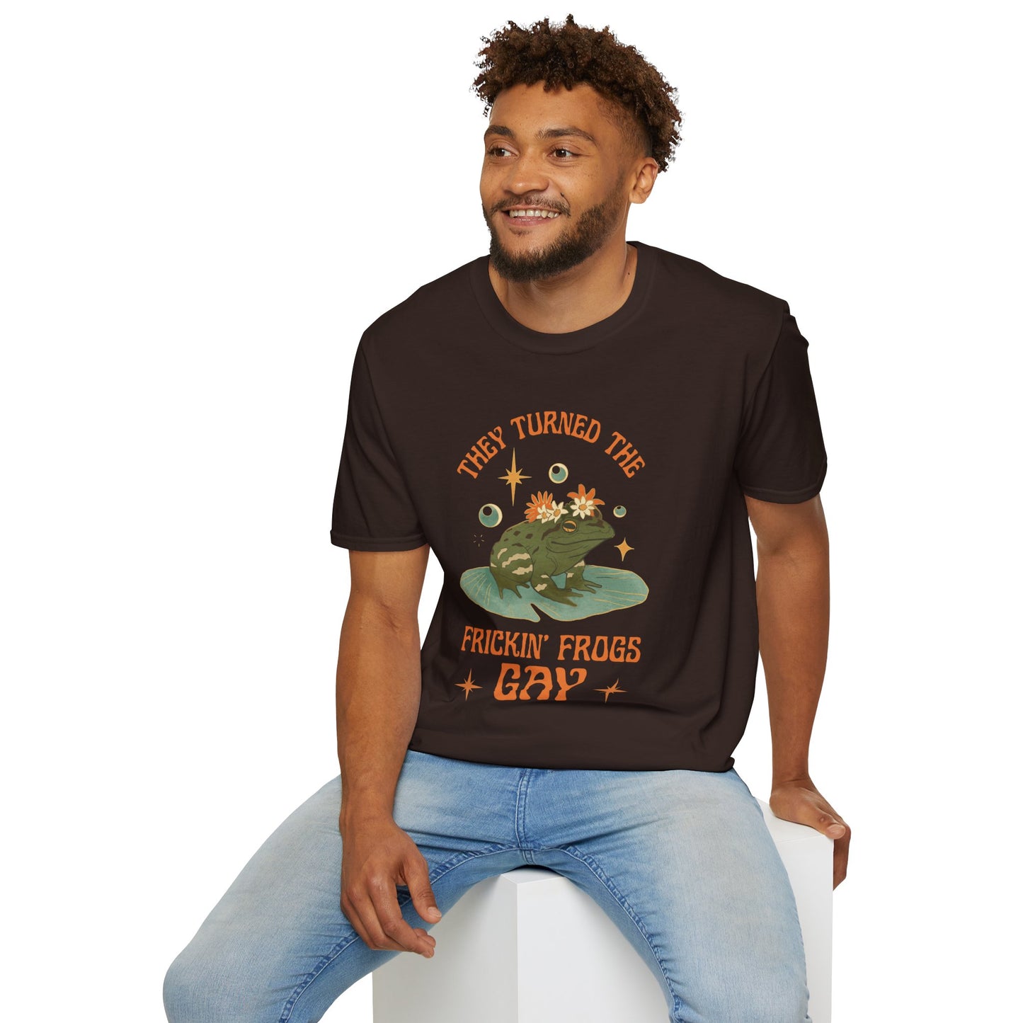 They Turned The Frickin' Frogs Gay | Unisex Softstyle Tee