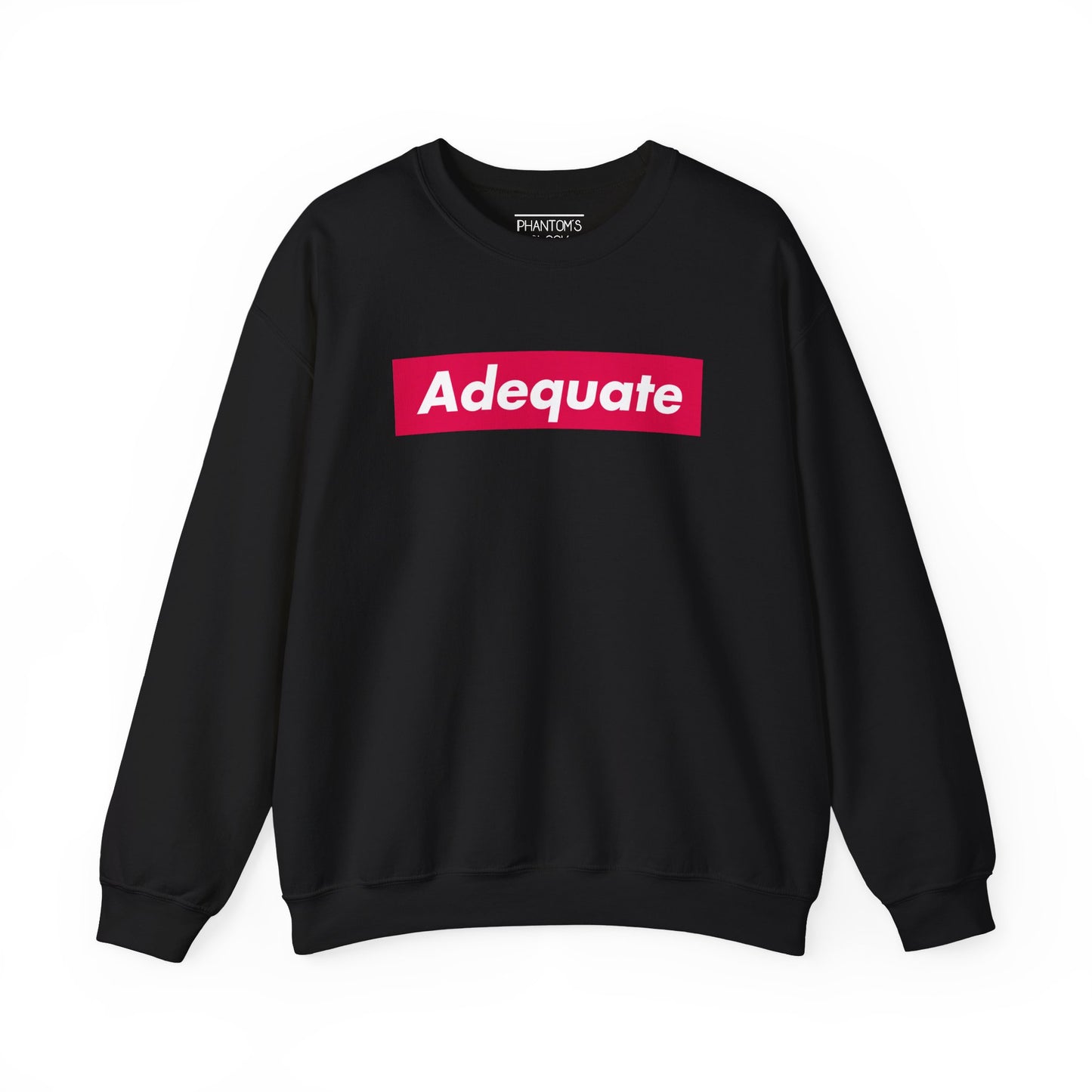 Adequate Parody Checkerboard Front and Back Graphic Pullover | Unisex Heavy Blend™ Crewneck Sweatshirt