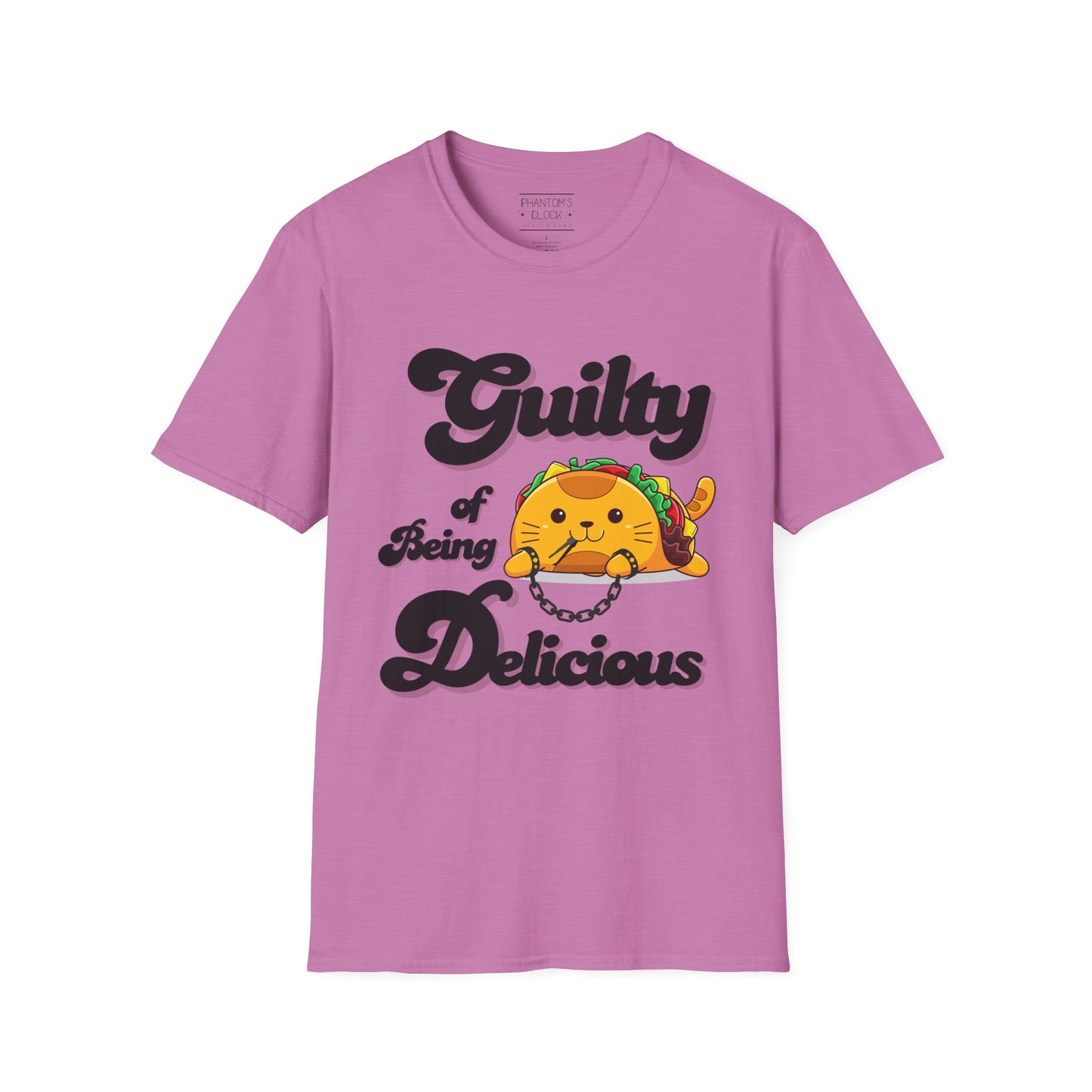 Kawaii Guilty Taco Cat Funny Graphic Tee | Unisex Softstyle T-Shirt