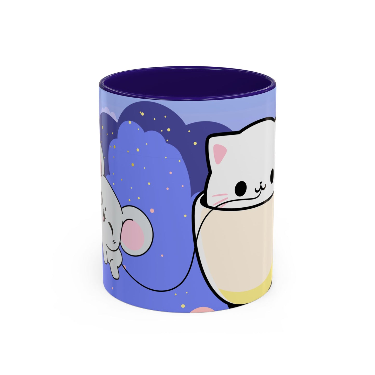 Kawaii Cat & Mouse Mug 11oz
