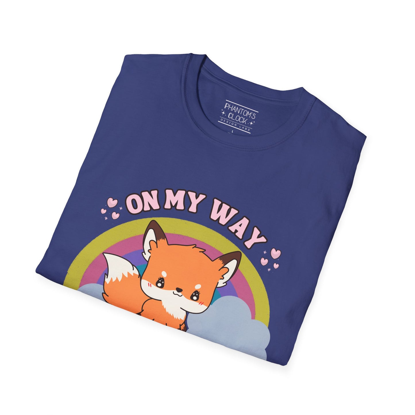 Kawaii Sly Fox Funny Graphic Tee | Unisex Softstyle T-Shirt