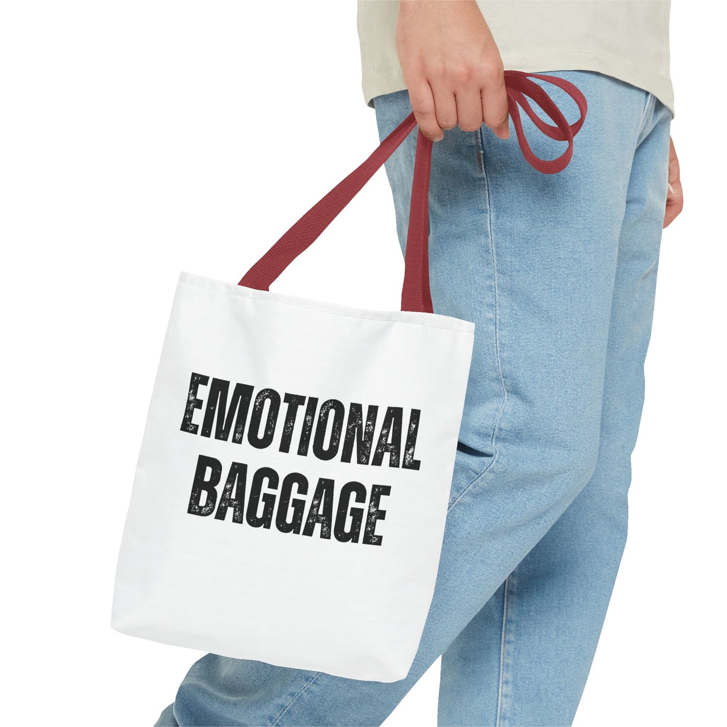 Canvas Tote - Emotional Baggage Trippy Checkerboard Design