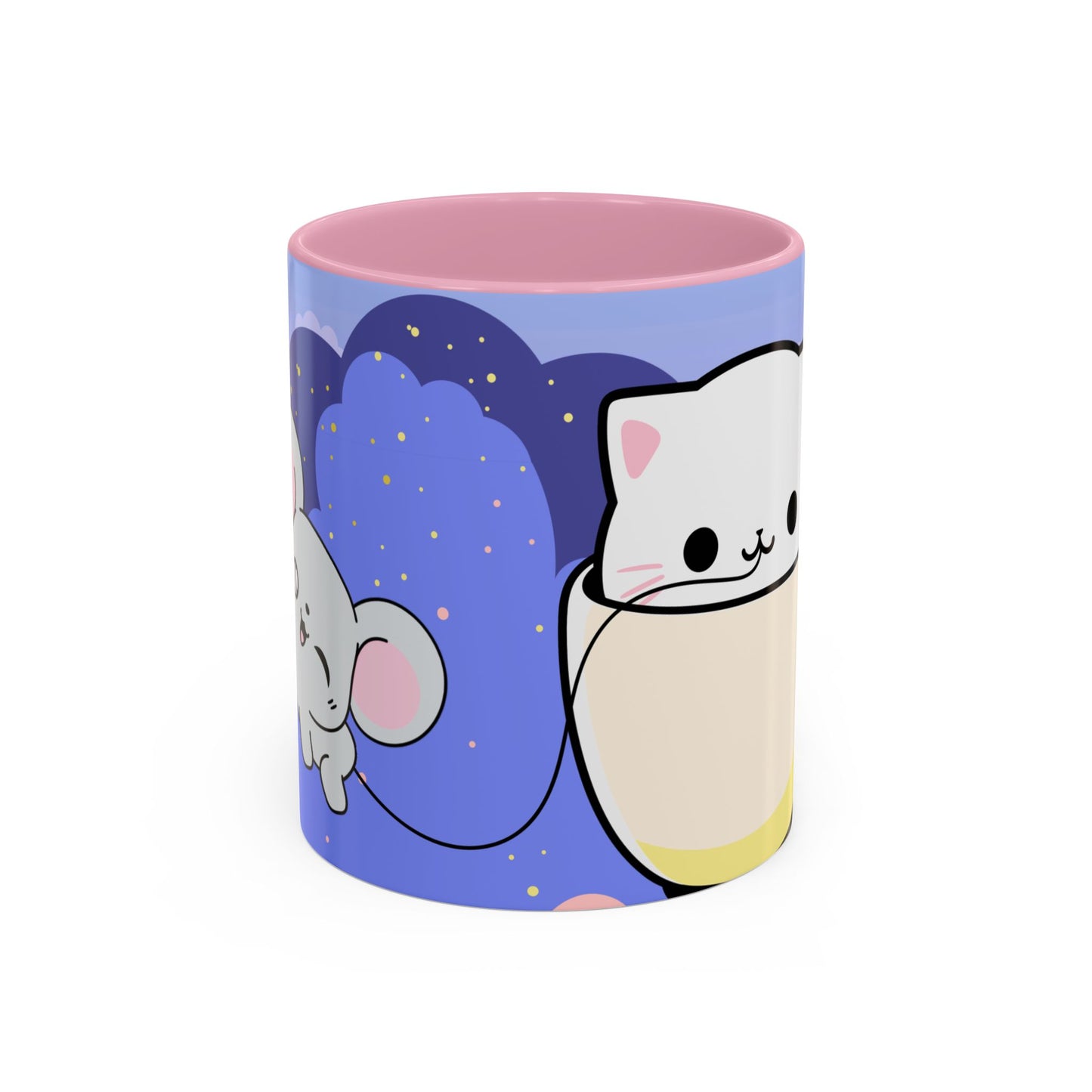 Kawaii Cat & Mouse Mug 11oz