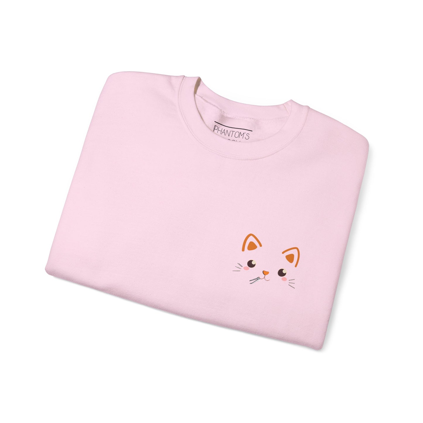 Kawaii Guilty Taco Cat - Front and Back Design Graphic Pullover | Unisex Heavy Blend™ Crewneck Sweatshirt