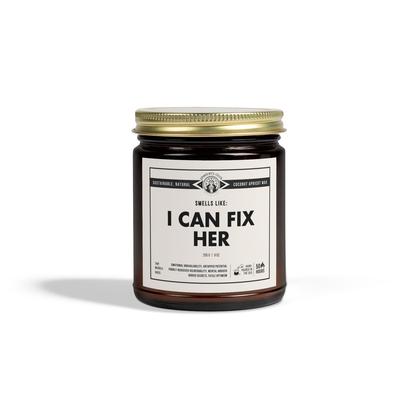 I Can Fix Her | Scented Coconut Apricot Wax Candle 9oz