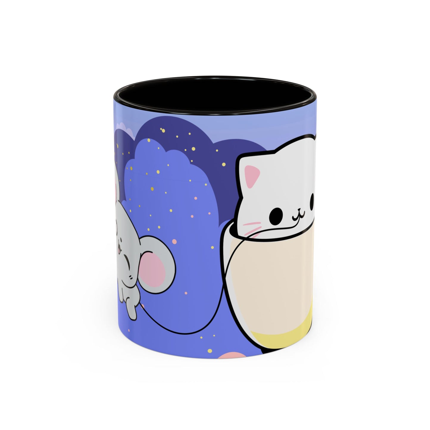 Kawaii Cat & Mouse Mug 11oz