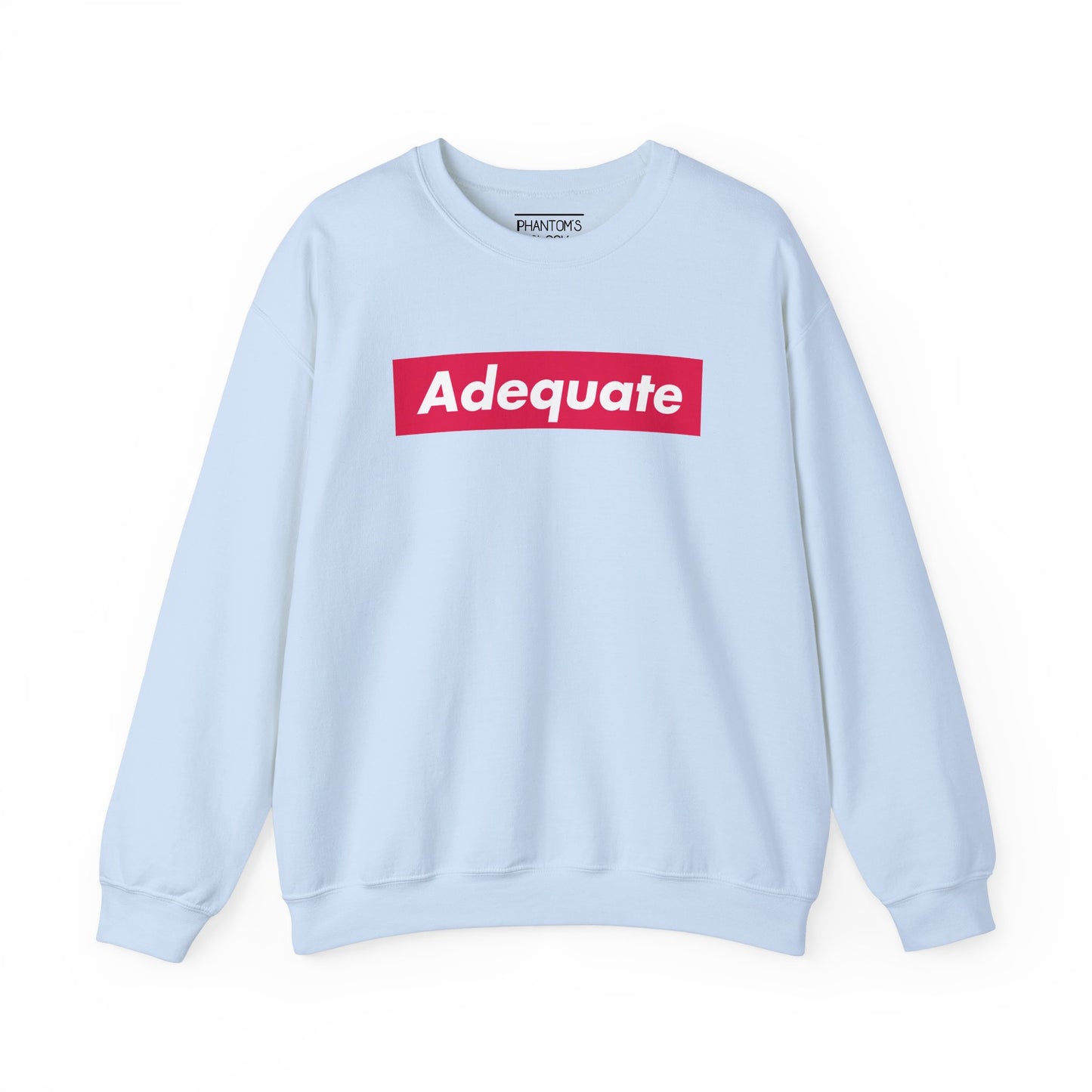 Adequate Parody Checkerboard Front and Back Graphic Pullover | Unisex Heavy Blend™ Crewneck Sweatshirt