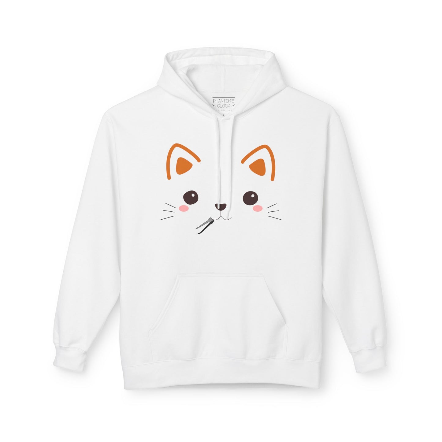 Kawaii Cat Lockpick Graphic Hoodie | Unisex Midweight Softstyle Fleece