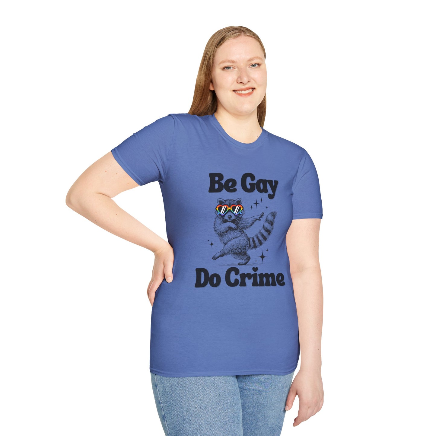 Be Gay Do Crime Unisex T-Shirt, LGBTQ Pride Tee, Fun Graphic Tee, Casual Wear, Gift for Friends, Everyday Humor Shirt