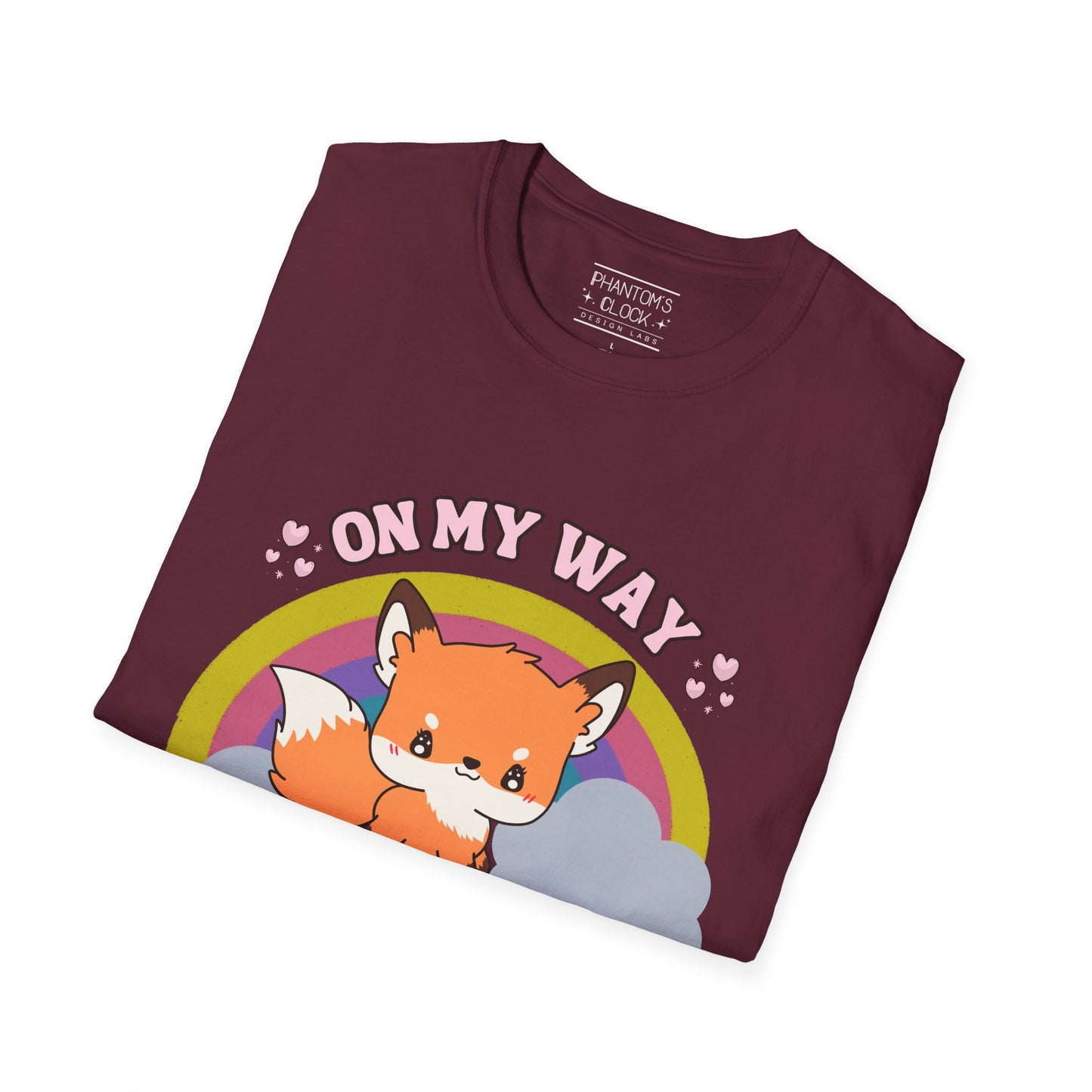 Kawaii Sly Fox Funny Graphic Tee | Unisex Softstyle T-Shirt