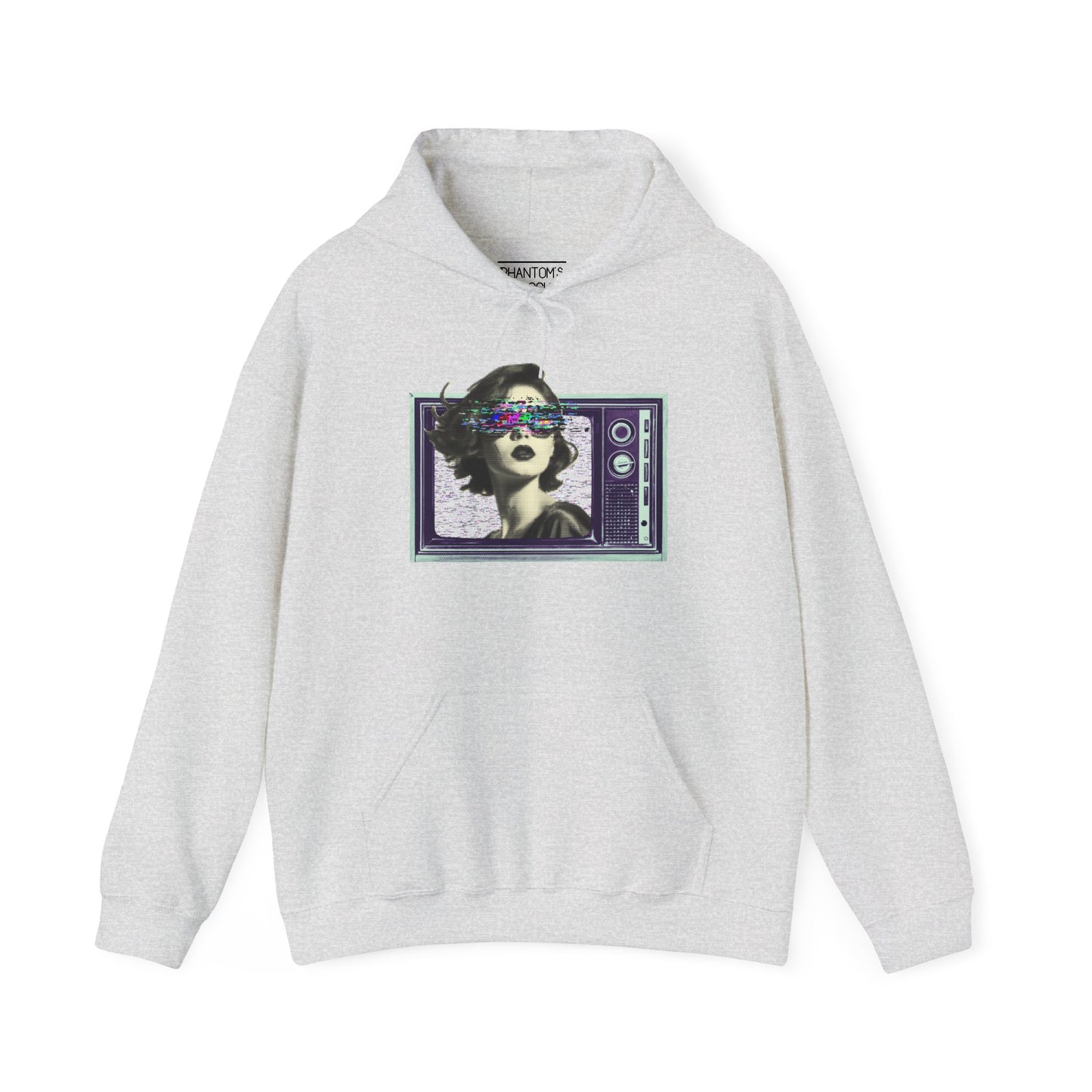 Retro TV Static Hoodie | Unisex Heavy Blend™ Hooded Sweatshirt