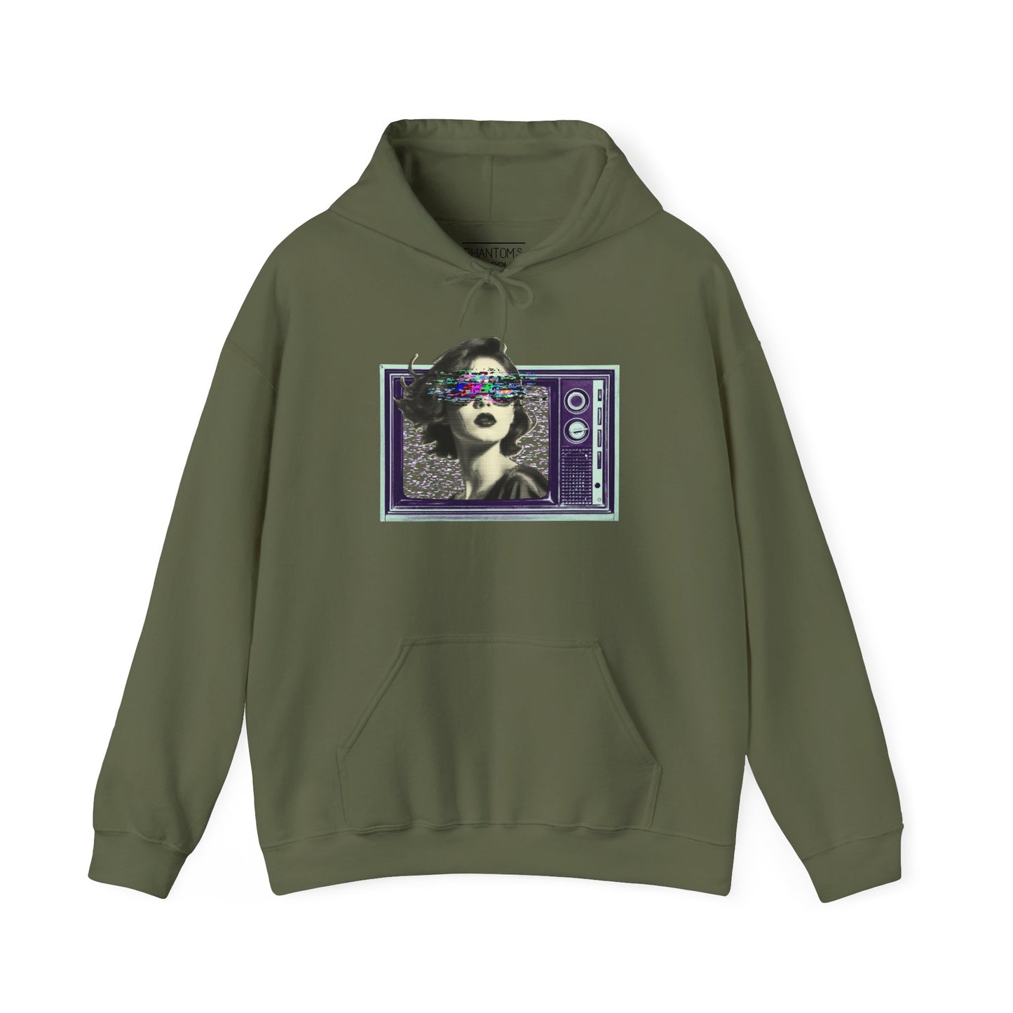Retro TV Static Hoodie | Unisex Heavy Blend™ Hooded Sweatshirt