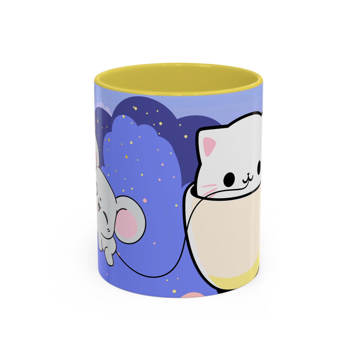 Kawaii Cat & Mouse Mug 11oz