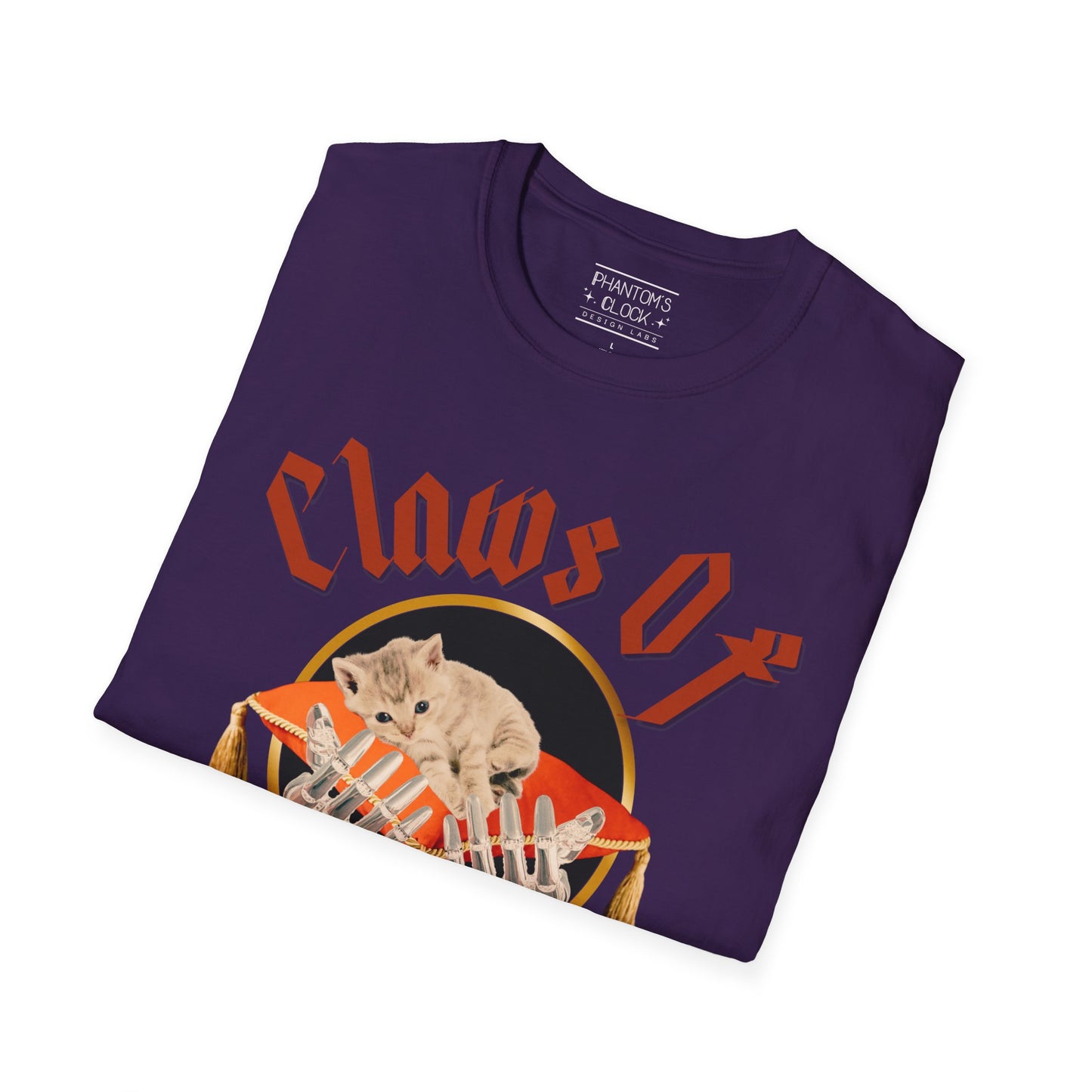 Heavy Metal Kitten Graphic Tee-Claws of Vengeance | Unisex Softstyle T-Shirt