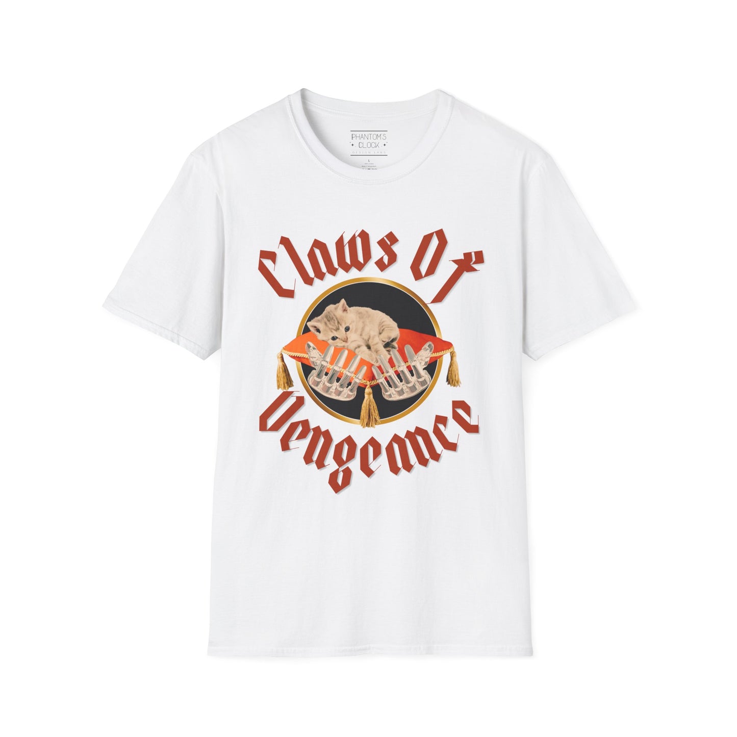 Heavy Metal Kitten Graphic Tee-Claws of Vengeance | Unisex Softstyle T-Shirt