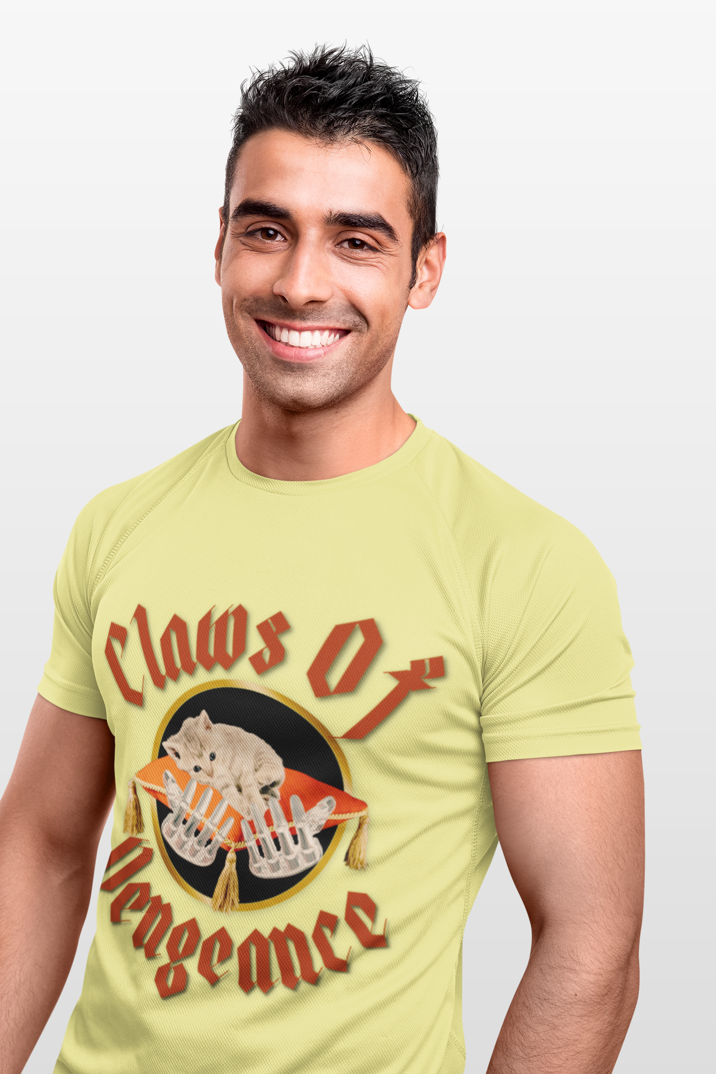 Heavy Metal Kitten Graphic Tee-Claws of Vengeance | Unisex Softstyle T-Shirt