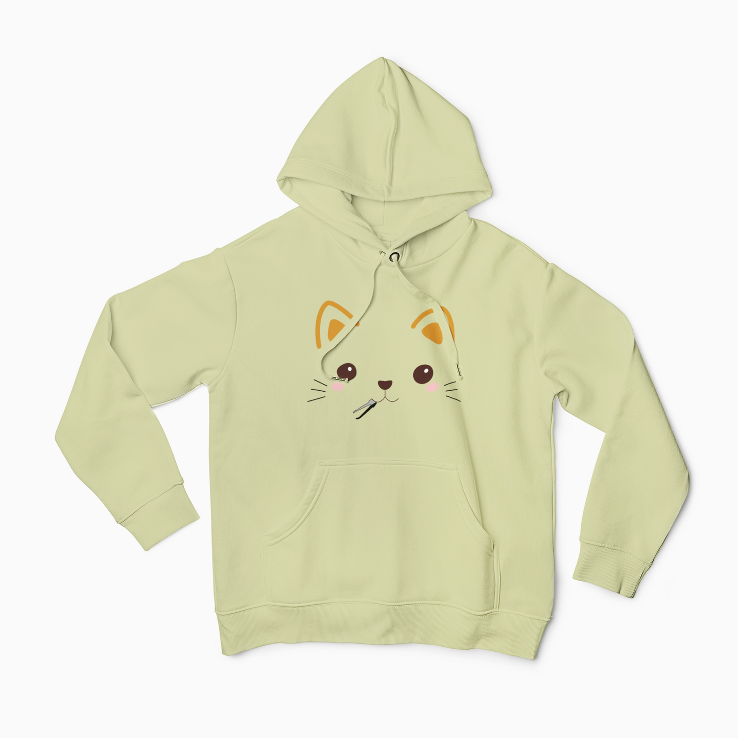 Kawaii Cat Lockpick Graphic Hoodie | Unisex Midweight Softstyle Fleece