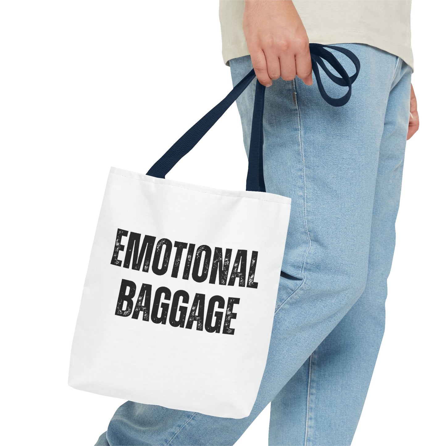 Canvas Tote - Emotional Baggage Trippy Checkerboard Design