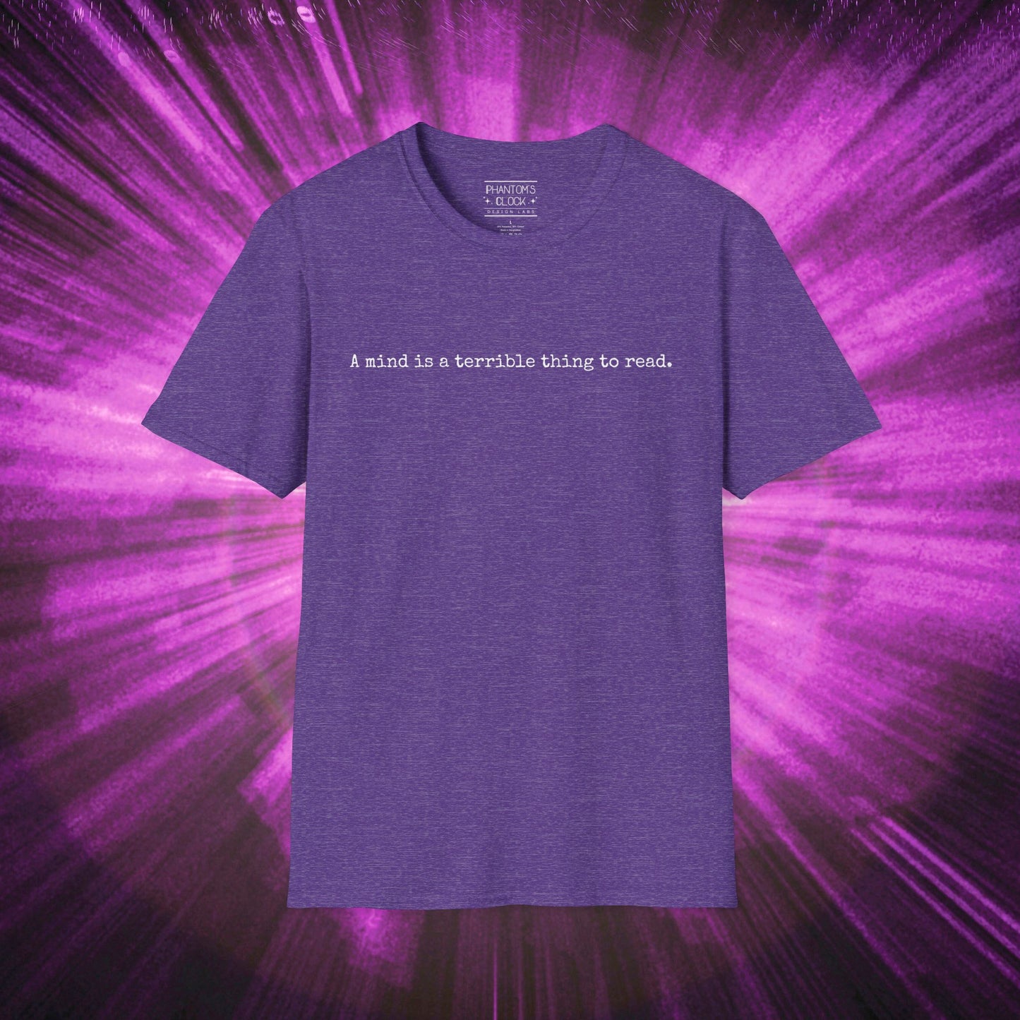 A Mind is a Terrible Thing to Read Graphic Tee | Unisex Softstyle T-Shirt