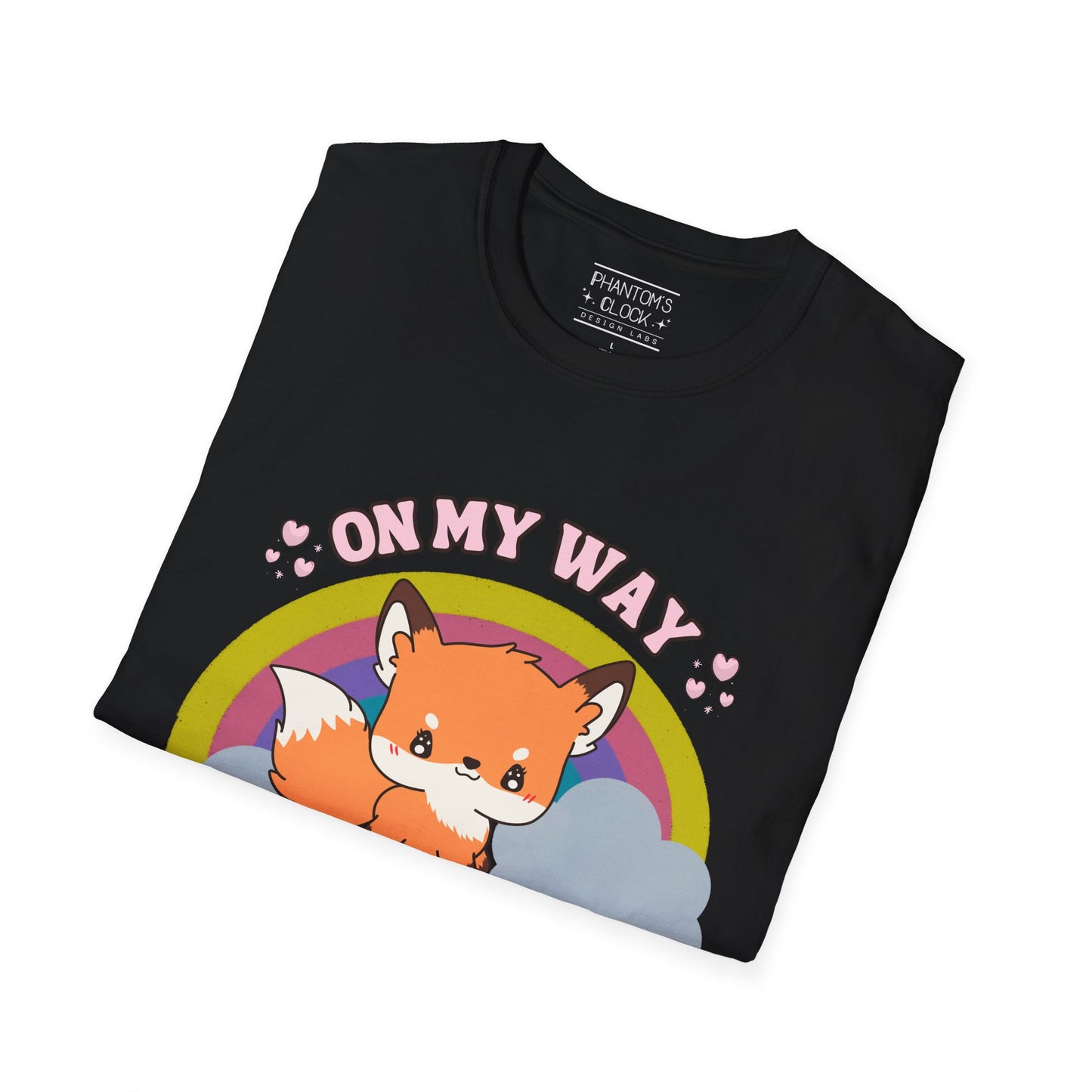 Kawaii Sly Fox Funny Graphic Tee | Unisex Softstyle T-Shirt