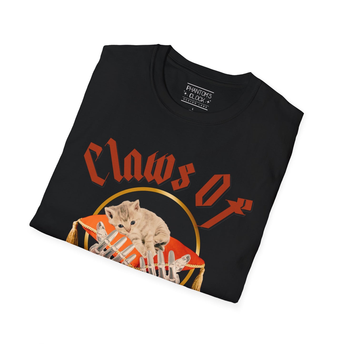 Heavy Metal Kitten Graphic Tee-Claws of Vengeance | Unisex Softstyle T-Shirt