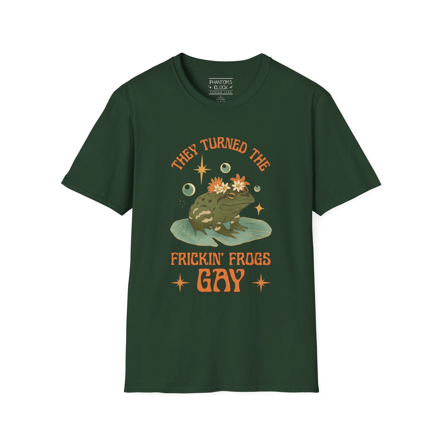 They Turned The Frickin' Frogs Gay | Unisex Softstyle Tee