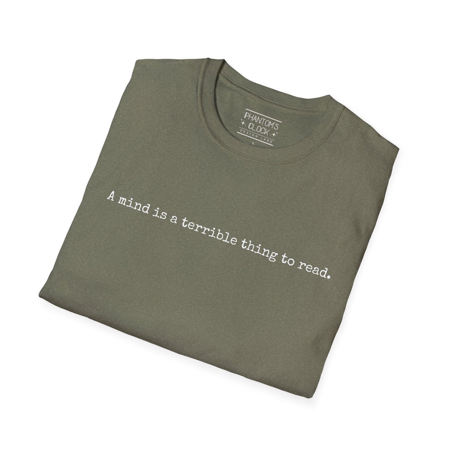 A Mind is a Terrible Thing to Read Graphic Tee | Unisex Softstyle T-Shirt