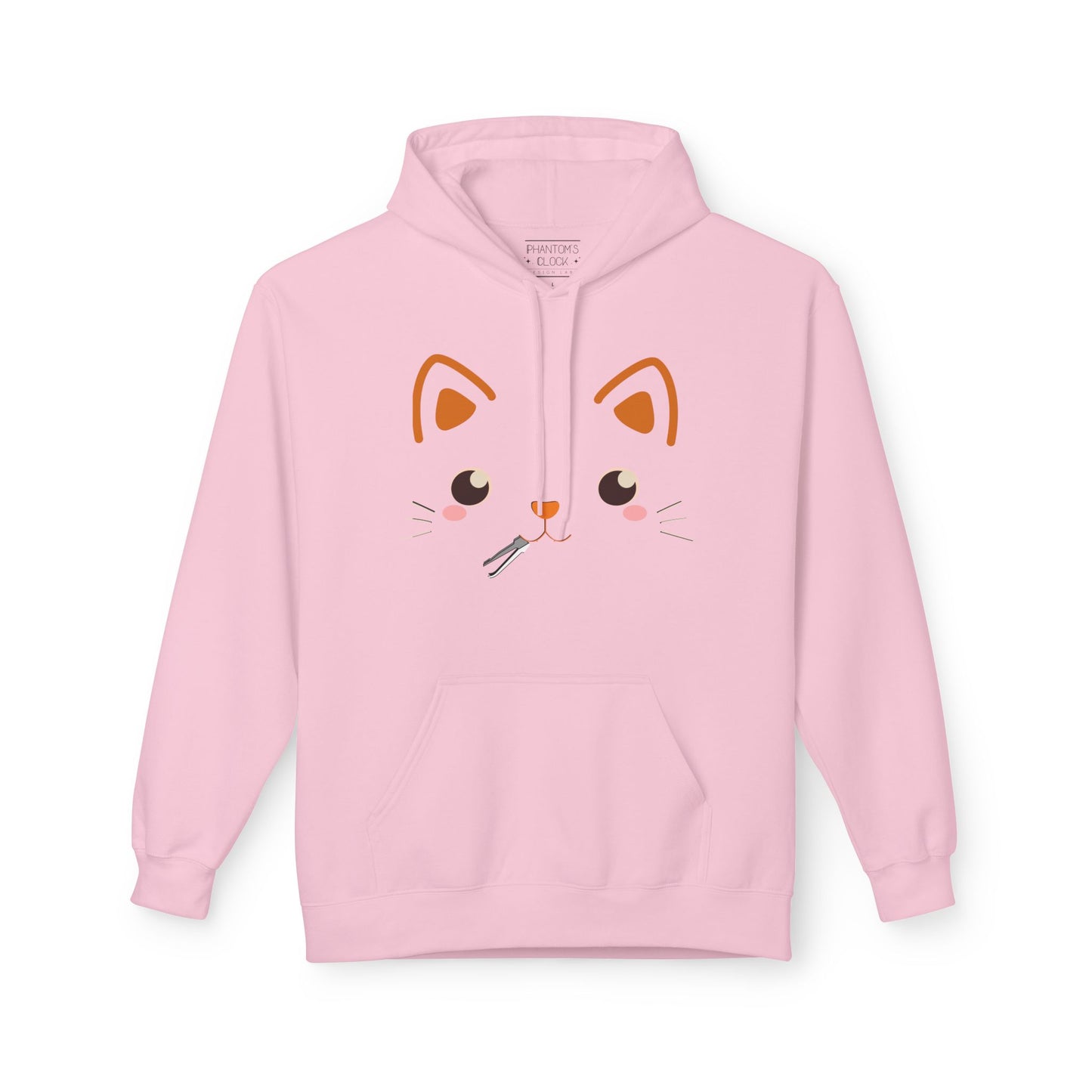 Kawaii Guilty Taco Cat - Front and Back Design Graphic Hoodie | Unisex Midweight Softstyle Fleece