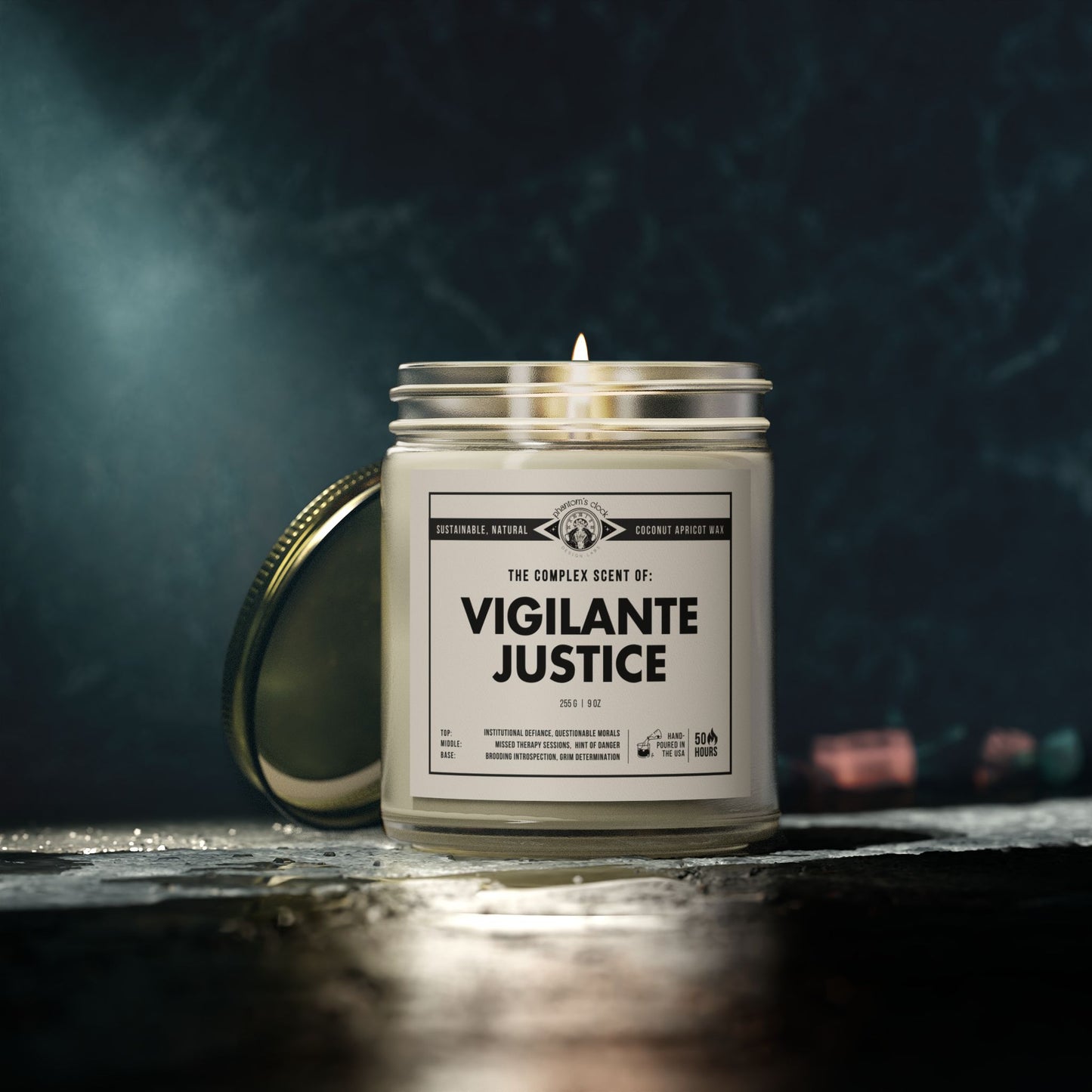 Vigilante Justice | Scented Coconut Apricot Wax Candle 9oz