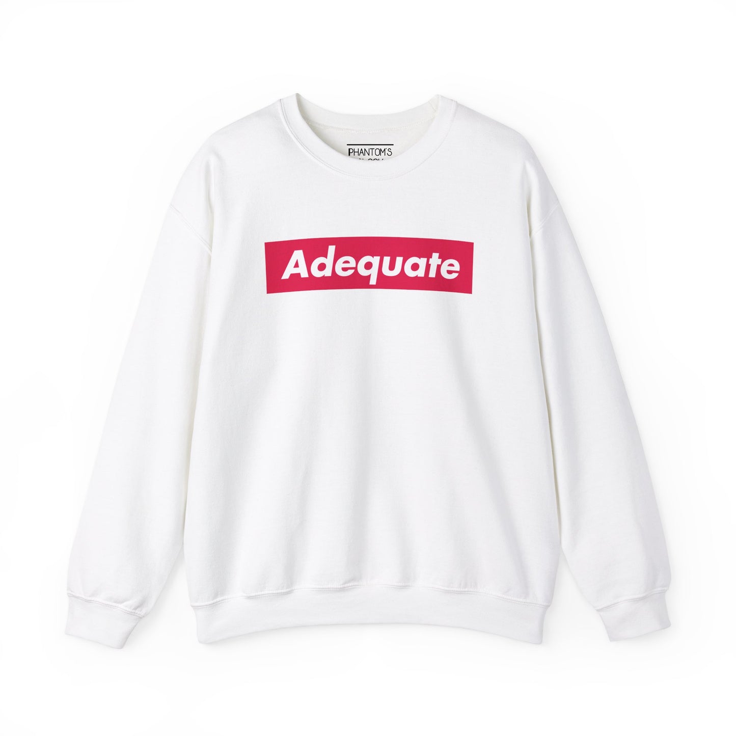Adequate Parody Checkerboard Front and Back Graphic Pullover | Unisex Heavy Blend™ Crewneck Sweatshirt