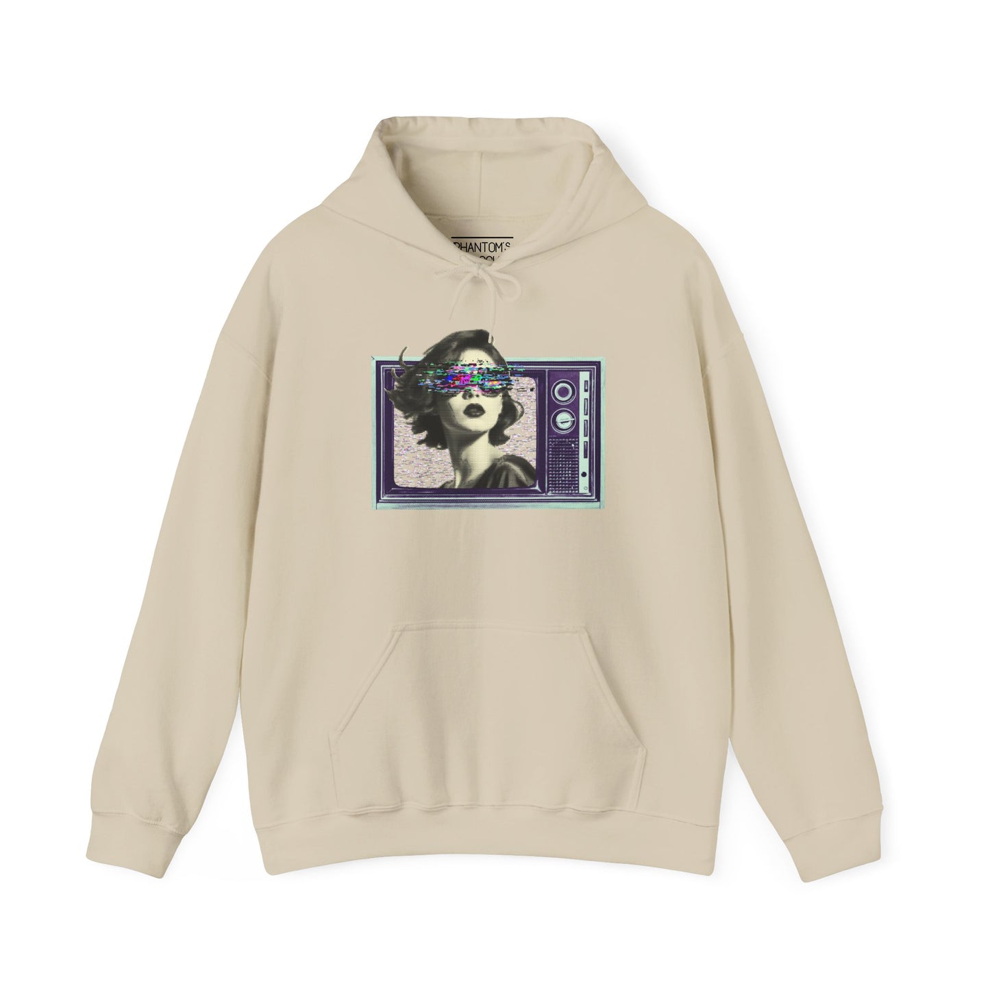 Retro TV Static Hoodie | Unisex Heavy Blend™ Hooded Sweatshirt