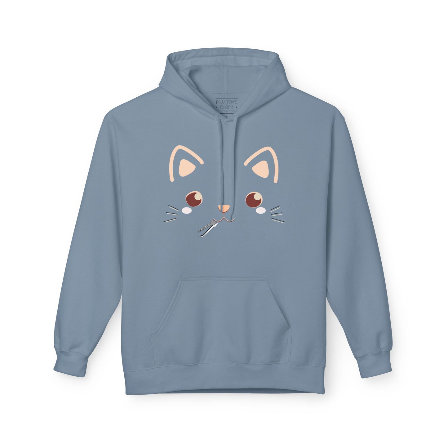 Kawaii Cat Lockpick Graphic Hoodie | Unisex Midweight Softstyle Fleece