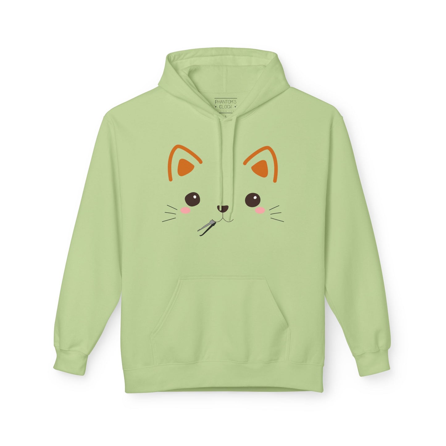 Kawaii Cat Lockpick Graphic Hoodie | Unisex Midweight Softstyle Fleece