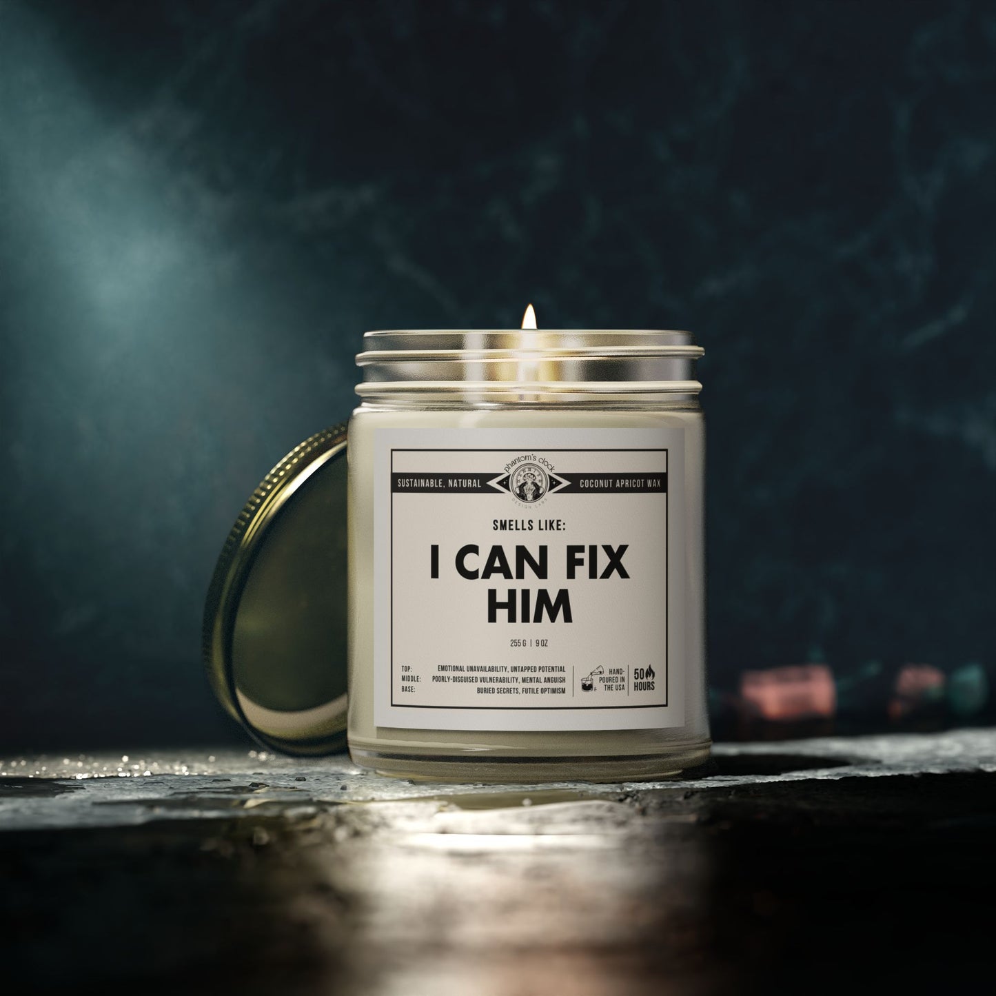 I Can Fix Him | Scented Coconut Apricot Wax Candle 9oz