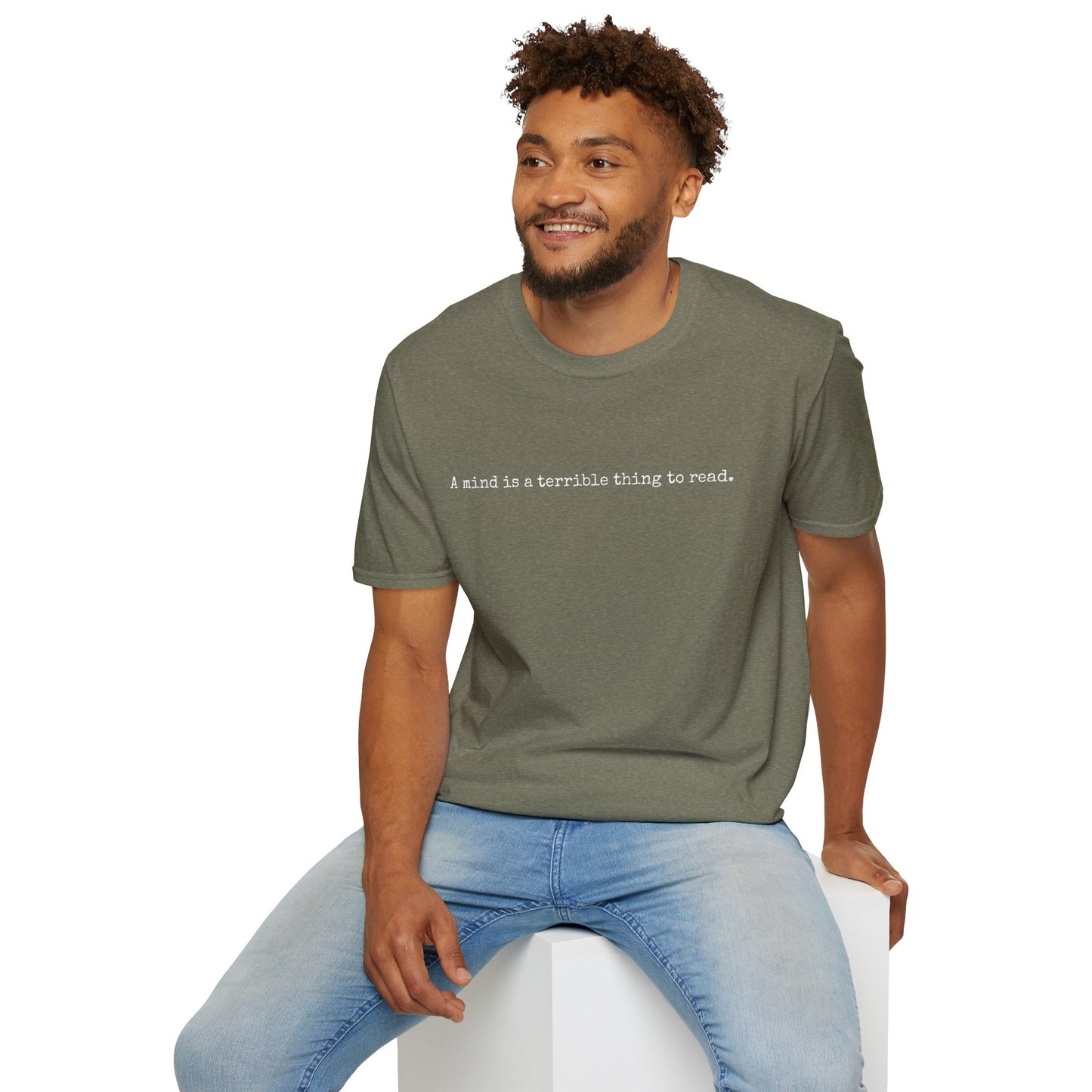 A Mind is a Terrible Thing to Read Graphic Tee | Unisex Softstyle T-Shirt